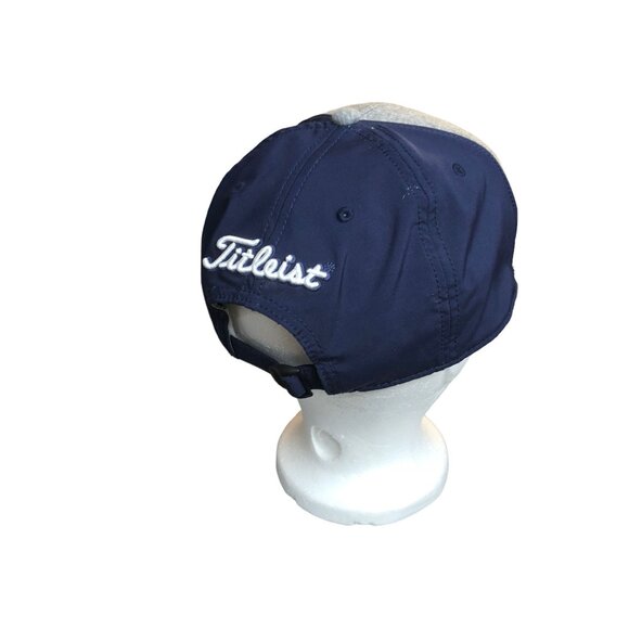 Titleist Cap Adjustable Golf Hat Navy & Gray Cotton/Polyester Blend Men One Size - Picture 11 of 12